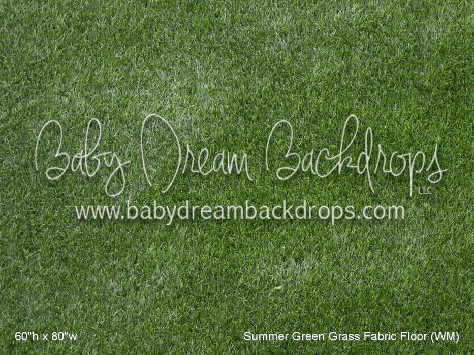 Summer Green Grass Fabric Floor (WM)