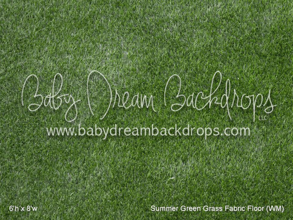 Summer Green Grass Fabric Floor (WM)