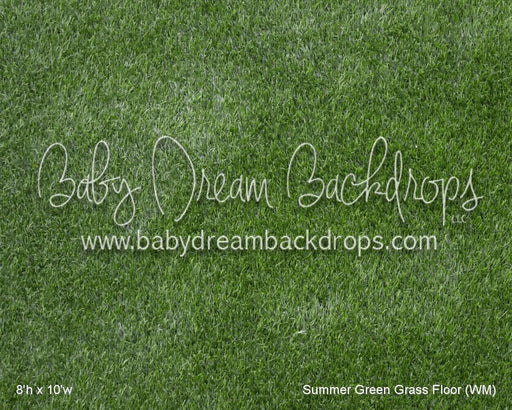 Summer Green Grass Fabric Floor (WM)