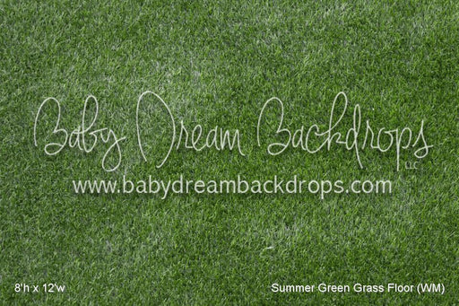 Summer Green Grass Fabric Floor (WM)