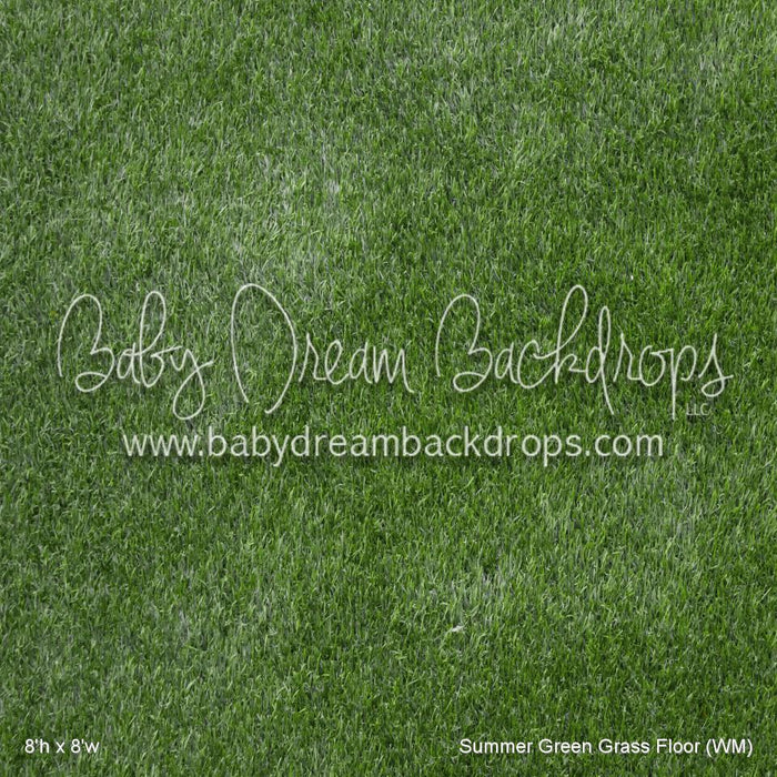 Summer Green Grass Fabric Floor (WM)