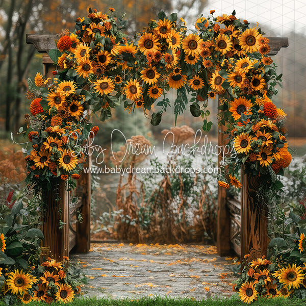 X Drop Sunflower Arch (JA)