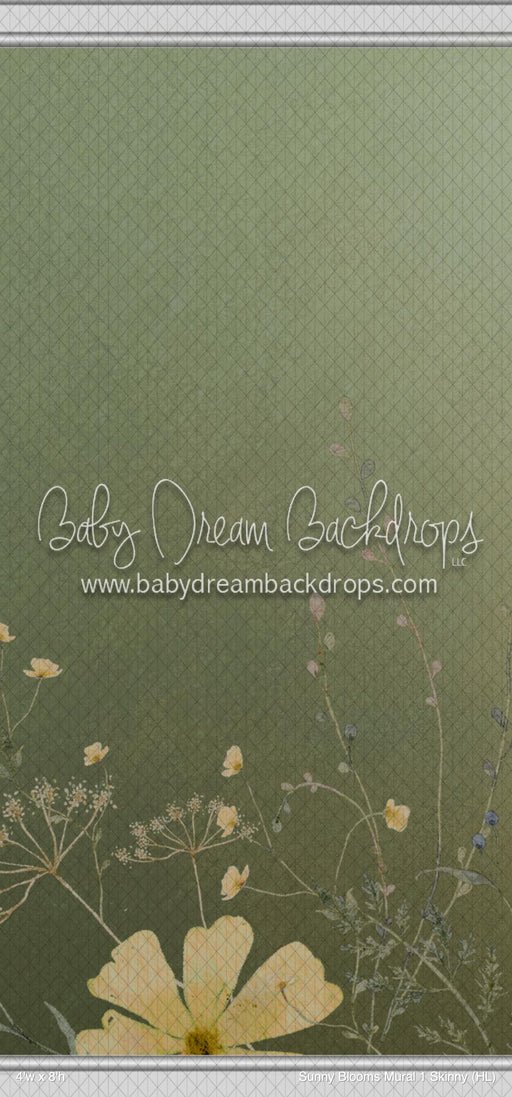 Sunny Blooms Mural 1 Skinny (HL)