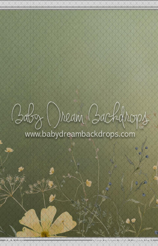 Sunny Blooms Mural 1 Skinny (HL)