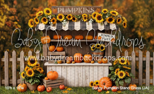 Sunny Pumpkin Stand Grass (JA)