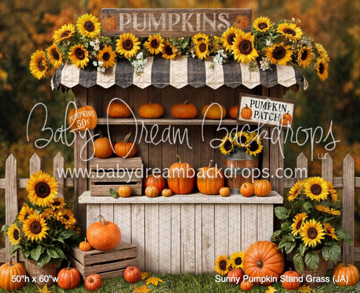 Sunny Pumpkin Stand Grass (JA)