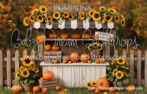 Sunny Pumpkin Stand Grass (JA)
