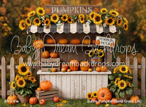 Sunny Pumpkin Stand Grass (JA)