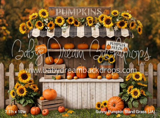 Sunny Pumpkin Stand Grass (JA)