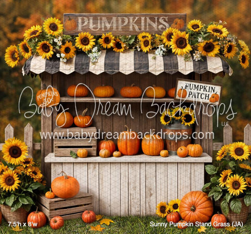 Sunny Pumpkin Stand Grass (JA)