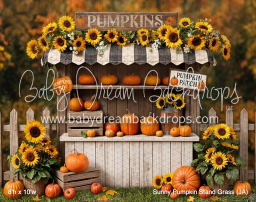 Sunny Pumpkin Stand Grass (JA)