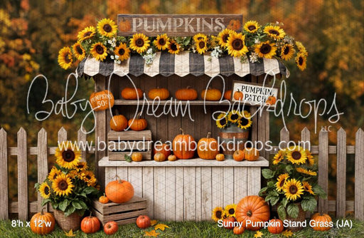 Sunny Pumpkin Stand Grass (JA)