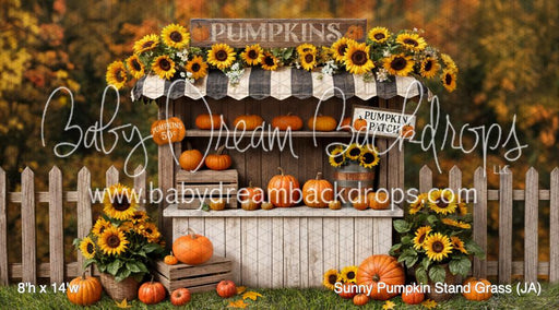 Sunny Pumpkin Stand Grass (JA)