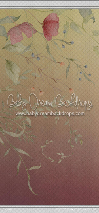 Sunset Pansies Mural Left Skinny (HL)