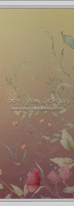 Sunset Pansies Mural Right Skinny (HL)