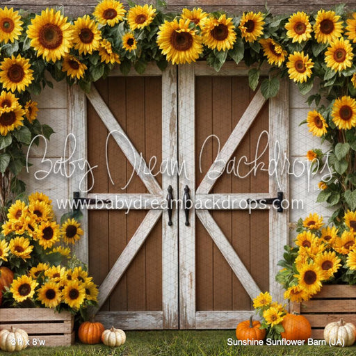 X Drop Sunshine Sunflower Barn (JA)