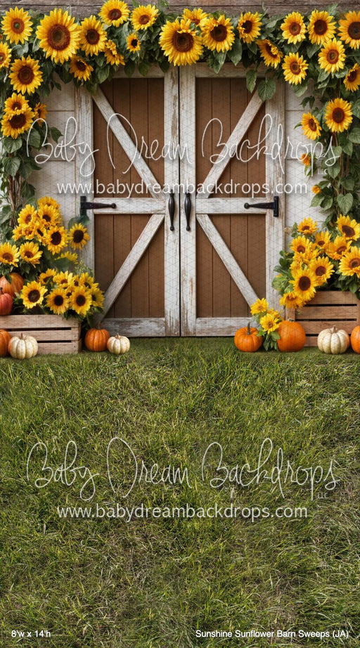 X Drop Sunshine Sunflower Barn Sweeps (JA)