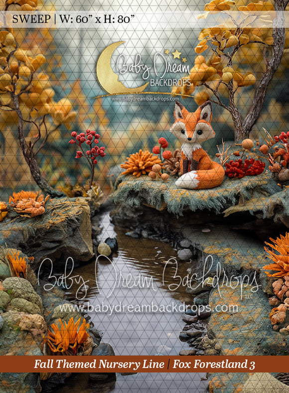 Sweep Fall Themed Nursery Line Fox Forestland 3 (BD)