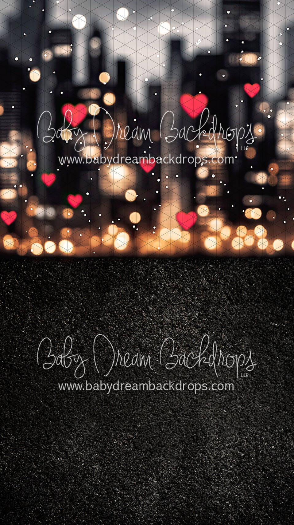 Sweep I Heart City Lights (KR) — Baby Dream Backdrops
