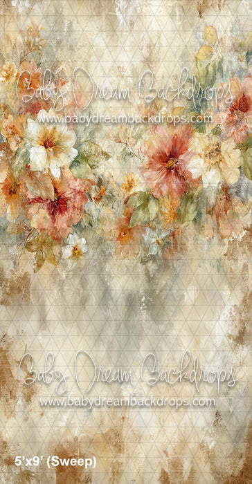 Sweep Neutral Grunge Florals (CM)