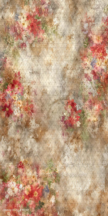 Sweep Red Grunge Florals (CM)