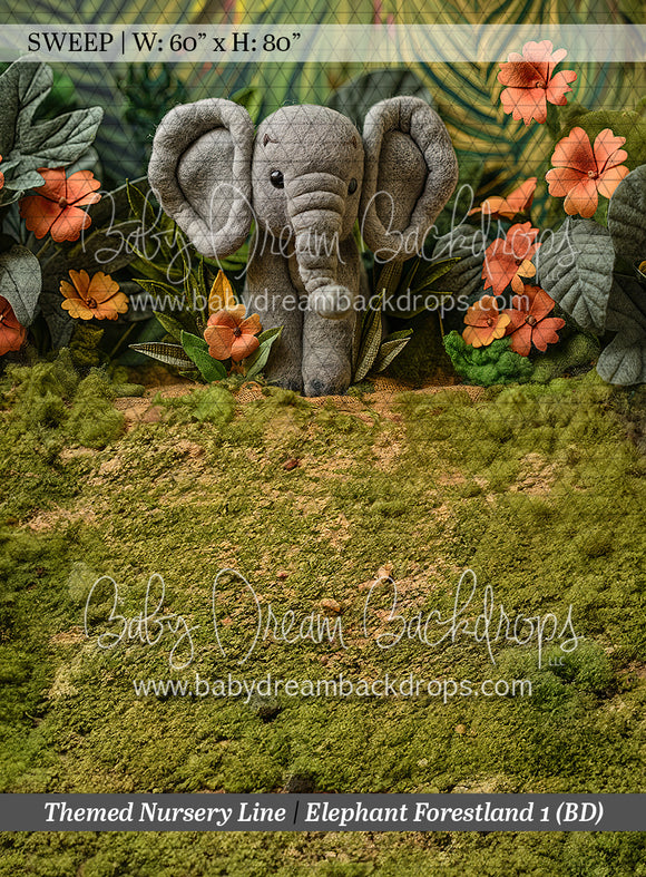 Sweep Themed Nursery Line Elephant Forestland 1 (BD)