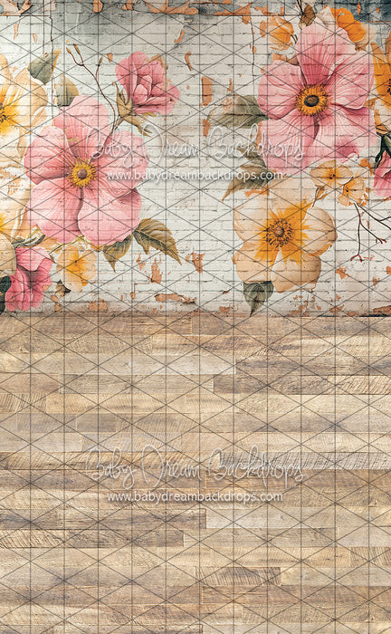 Sweeps Floral Brick Wall (JA)