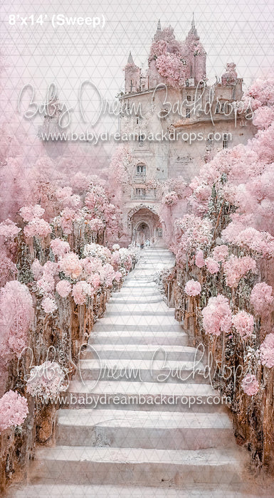 Sweeps Pale Pink Floral Castle