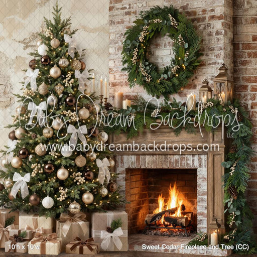 Sweet Cedar Fireplace and Tree (CC)
