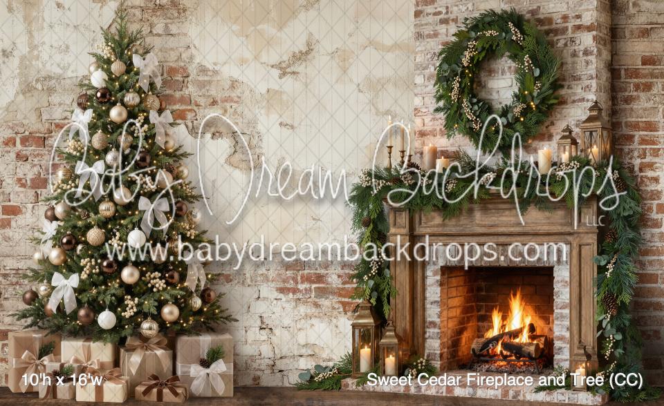 Sweet Cedar Fireplace and Tree (CC)