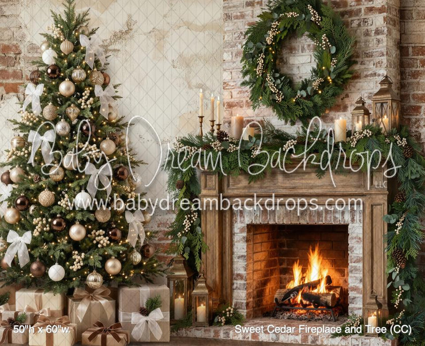 Sweet Cedar Fireplace and Tree (CC)
