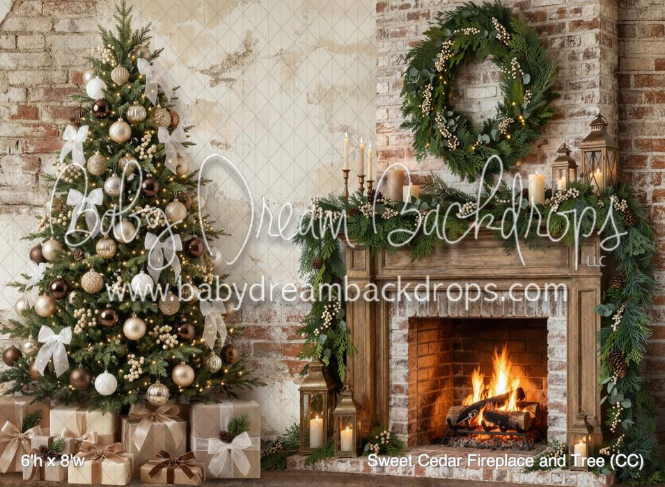 Sweet Cedar Fireplace and Tree (CC)