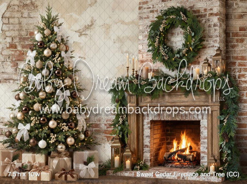 Sweet Cedar Fireplace and Tree (CC)