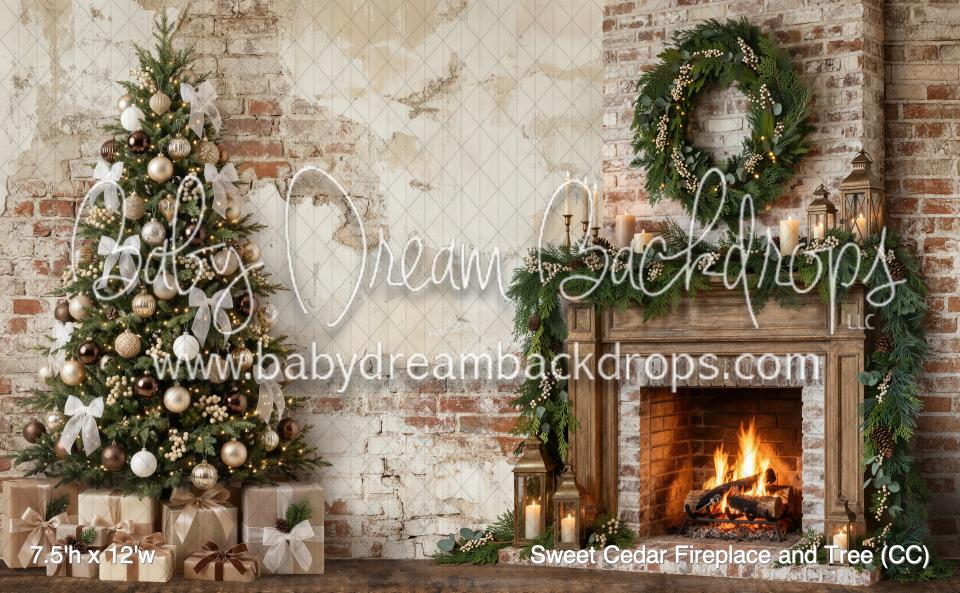 Sweet Cedar Fireplace and Tree (CC)