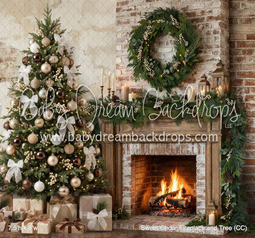 Sweet Cedar Fireplace and Tree (CC)
