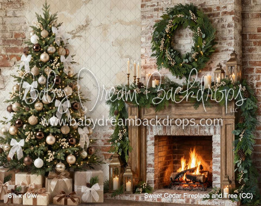 Sweet Cedar Fireplace and Tree (CC)