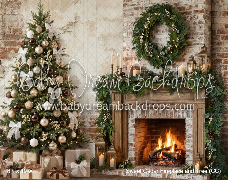Sweet Cedar Fireplace and Tree (CC)