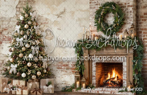 Sweet Cedar Fireplace and Tree (CC)