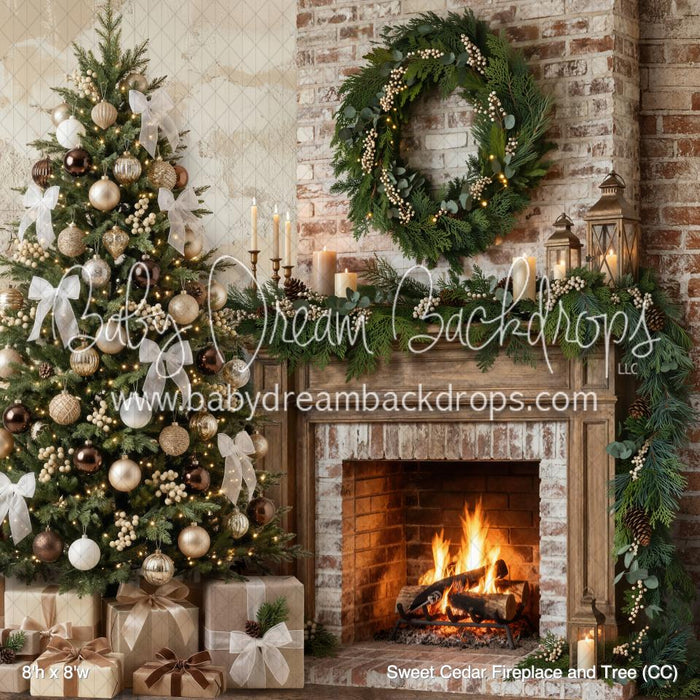 Sweet Cedar Fireplace and Tree (CC)