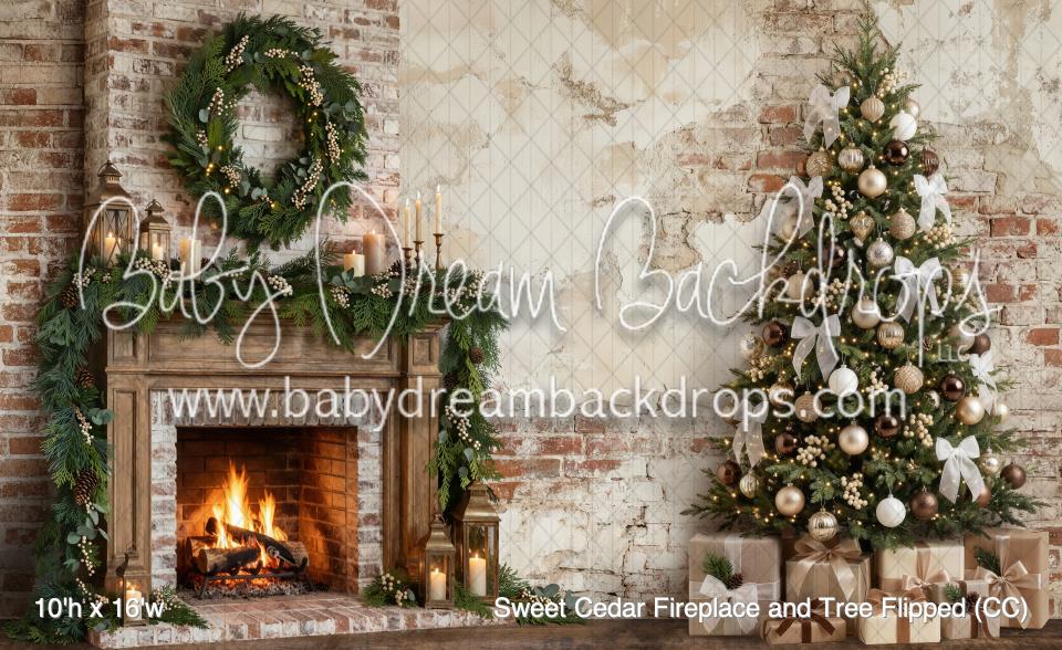 Sweet Cedar Fireplace and Tree Flipped (CC)
