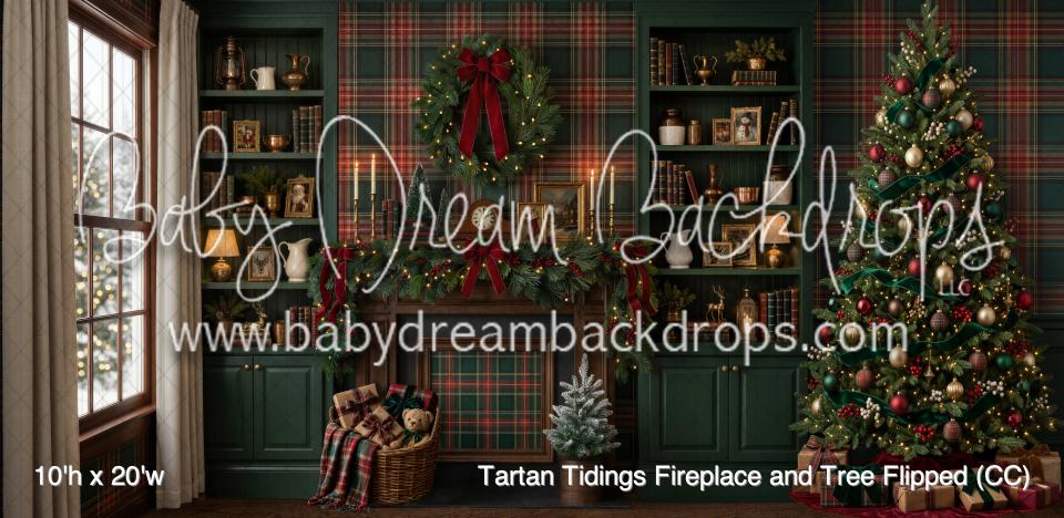 Tartan Tidings Fireplace and Tree Flipped (CC)