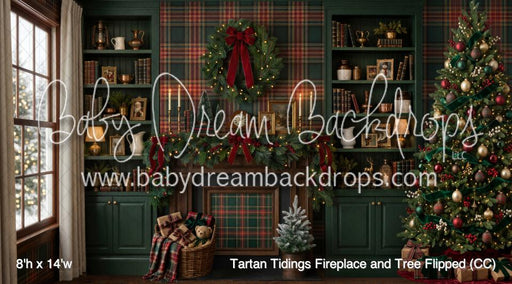 Tartan Tidings Fireplace and Tree Flipped (CC)