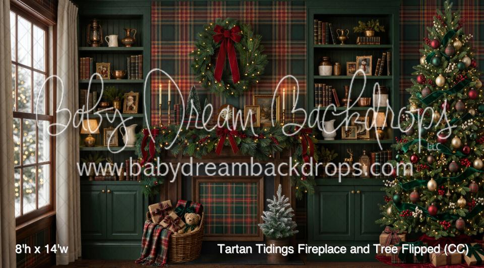 Tartan Tidings Fireplace and Tree Flipped (CC)