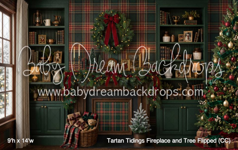 Tartan Tidings Fireplace and Tree Flipped (CC)