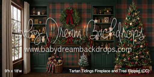 Tartan Tidings Fireplace and Tree Flipped (CC)