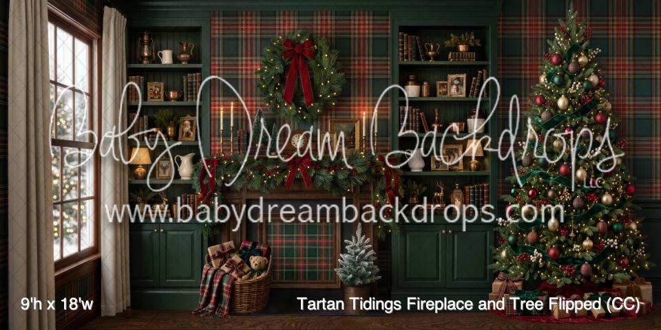 Tartan Tidings Fireplace and Tree Flipped (CC)