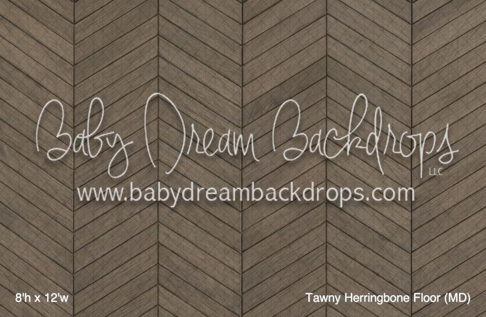 Tawny Herringbone Fabric Floor (MD)