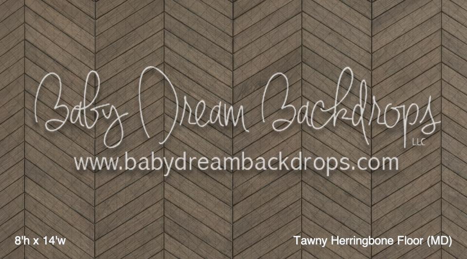 Tawny Herringbone Fabric Floor (MD)