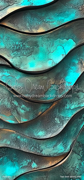 Teal Swirl Skinny (HM)