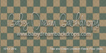 Teal and Cream Linoleum Fabric Floor (WM)
